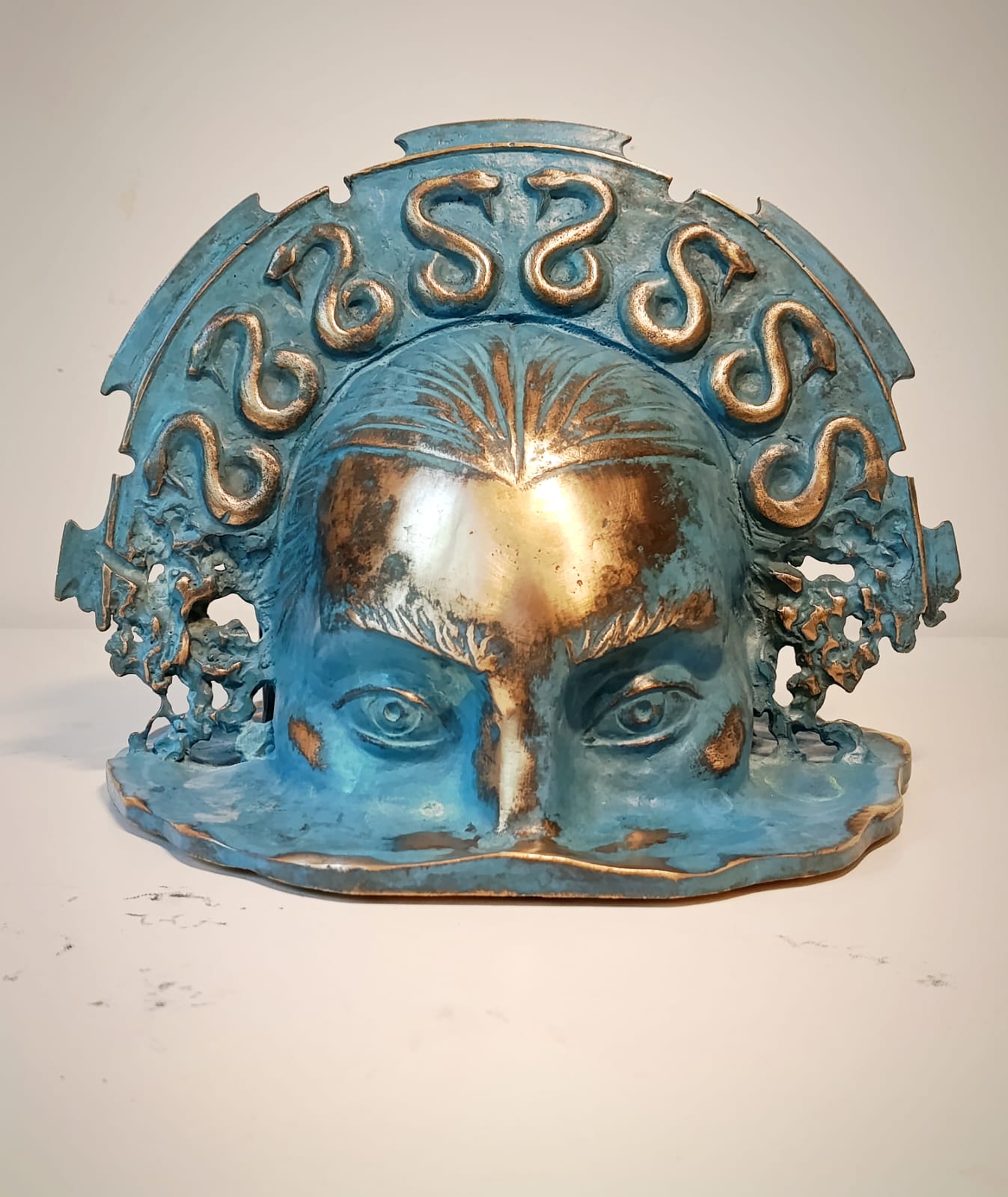 Medusa sculpture — view 1